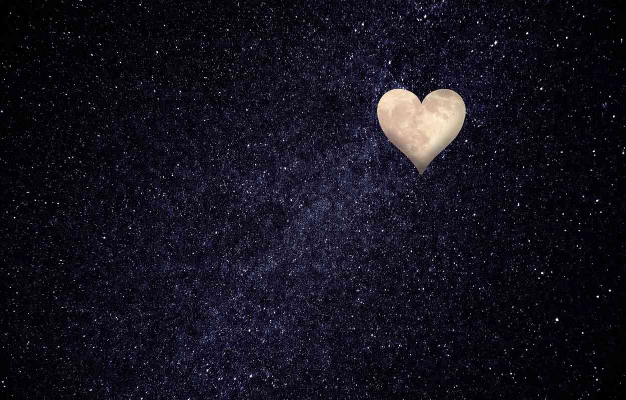 love heart sky moon
