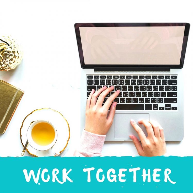 WORK TOGETHER BLOGGER BRAND