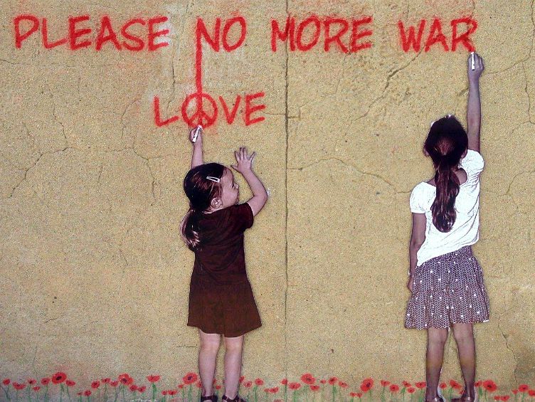 peace no more war sign