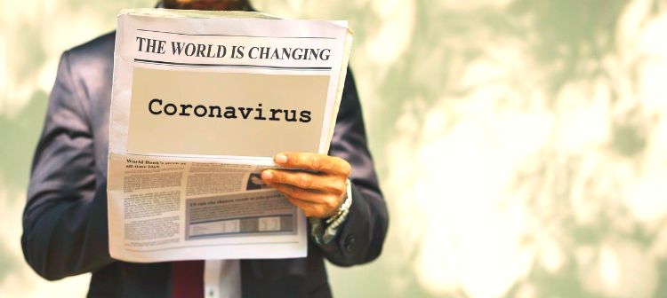 Coronavirus world is changing newspaper