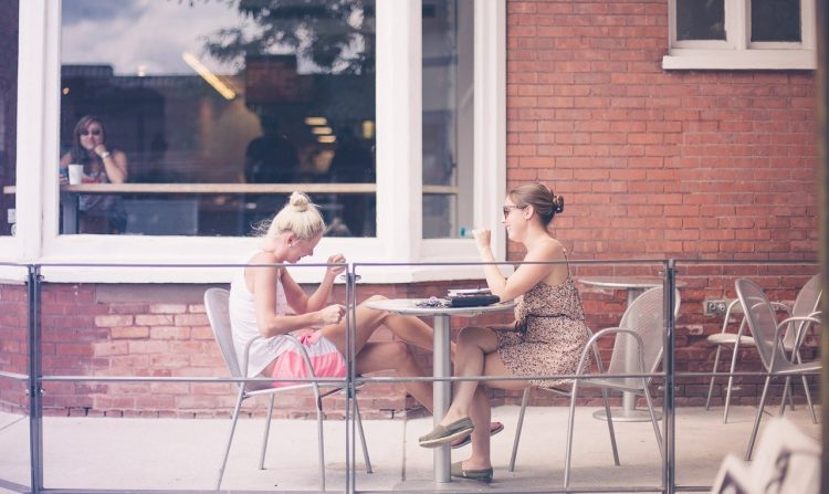 women laughing together