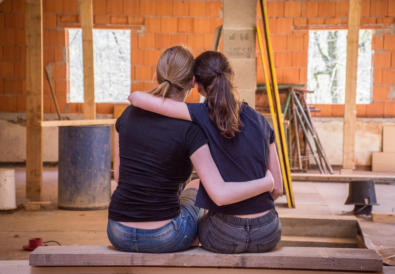 friend caring grieving