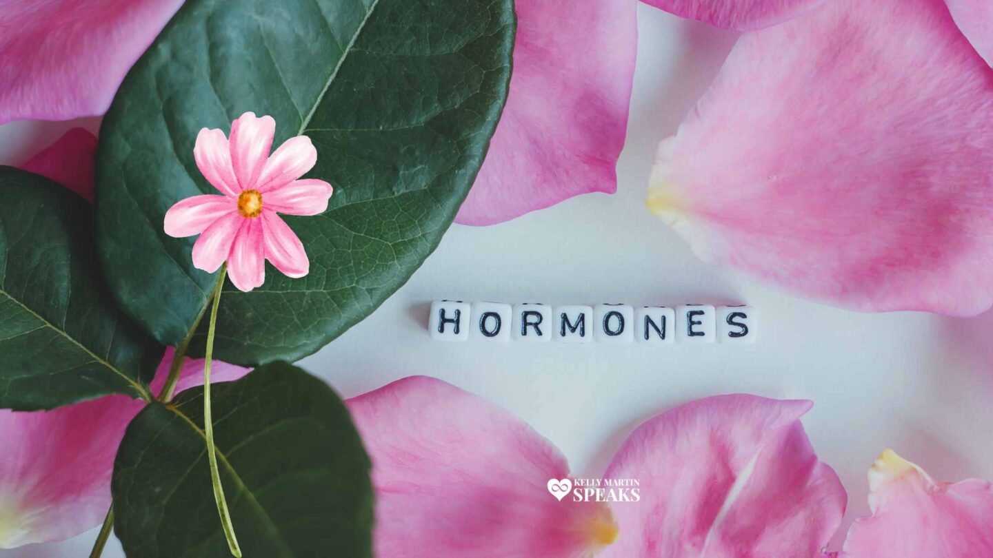HORMONES PINK FLOWERS MENOPAUSE